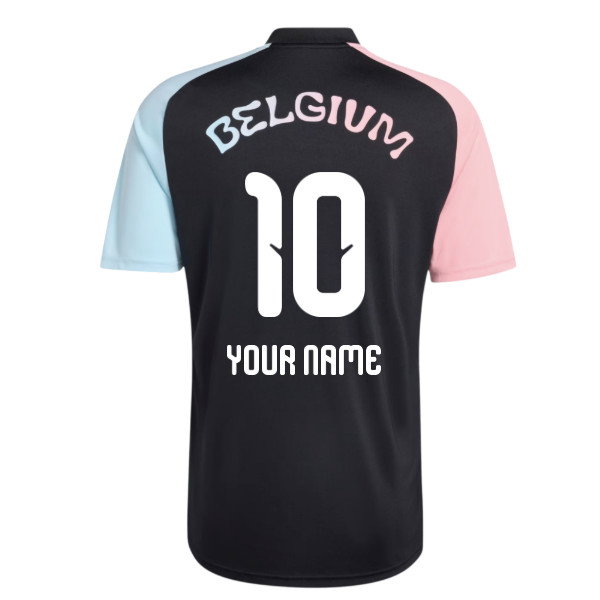2026-2027 Belgium Away Pre-Match Shirt (Black) (Your Name)-SoccerKits Hub | Buy Soccer Jerseys Online